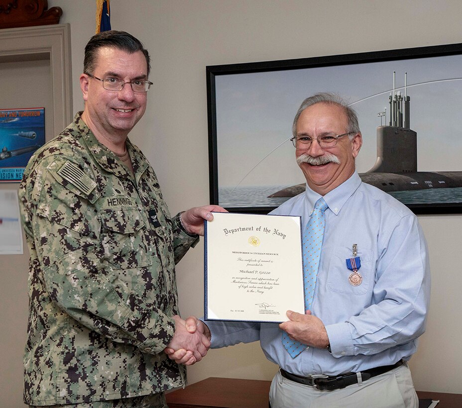 Two NUWC Division Newport employees receive DON Meritorious Civilian Service Award