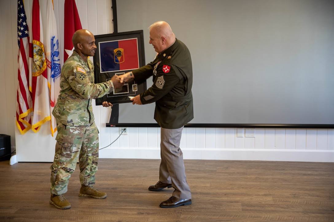 Command Sergeant Major Theodore Morris Retires