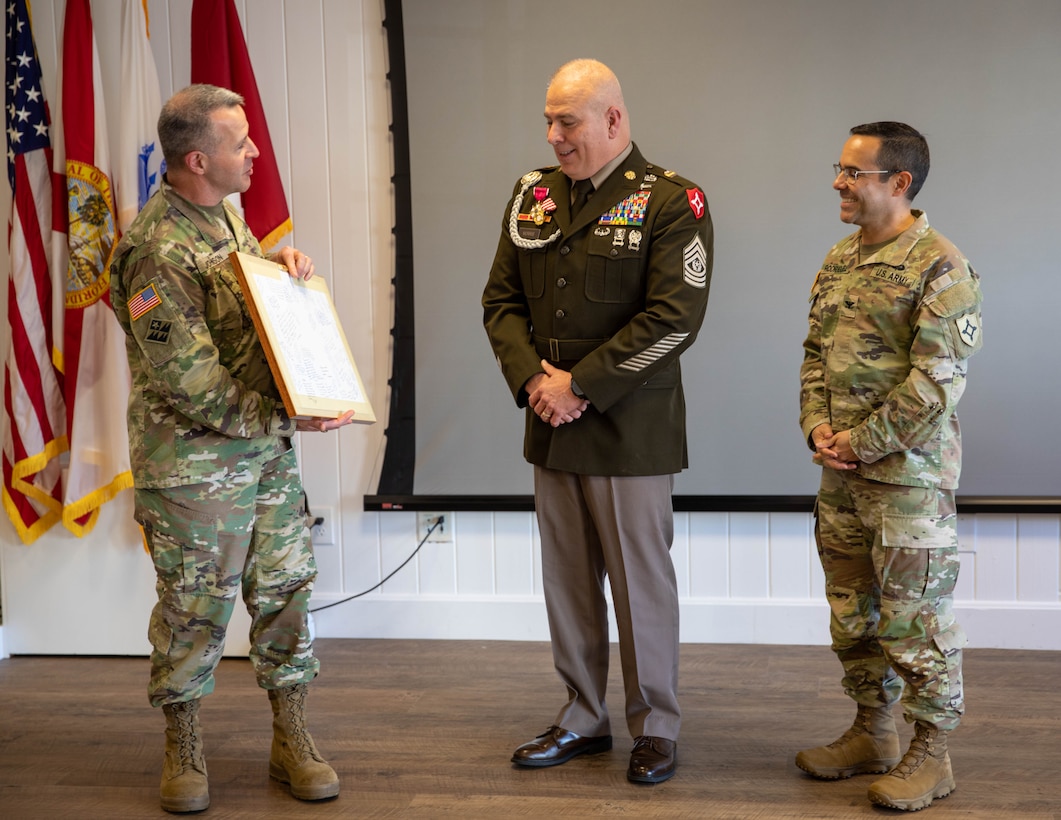 Command Sergeant Major Theodore Morris Retires