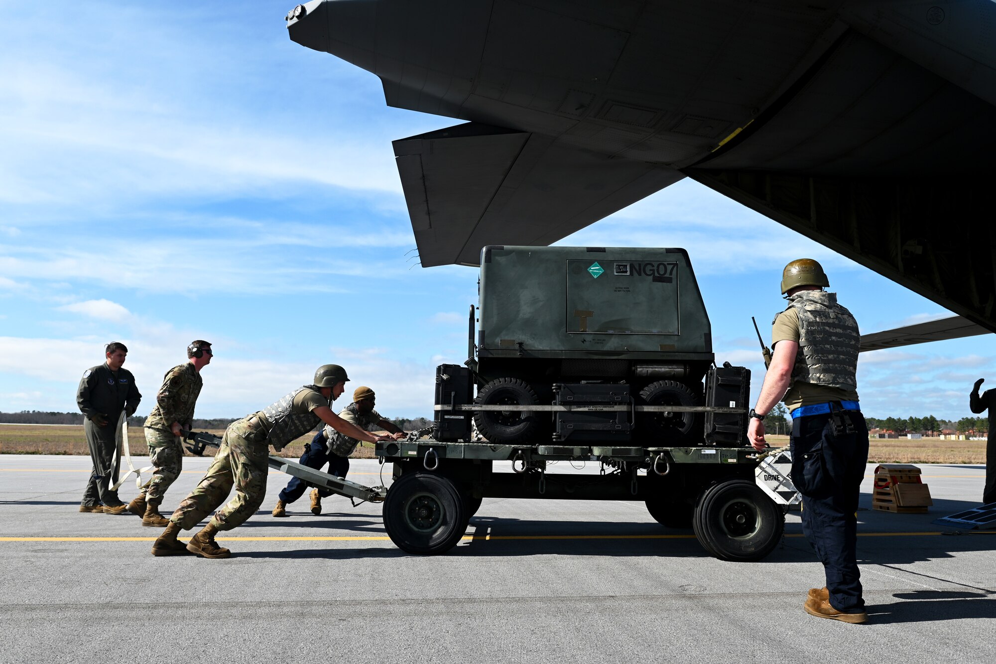 The South Carolina Air National Guard conducts exercise Typhoon Fox to enhance readiness and response capabilities by simulating a wide array of potential threats Feb. 29 through March 2, 2024. The three-day exercise focused on executing operations within an adversary’s Weapons Engagement Zone (WEZ) to prepare personnel for various challenges ranging from ground attacks to sophisticated cyber and ballistic missile threats.  (U.S. Air National Guard photo by Tech. Sgt. Mackenzie Bacalzo).