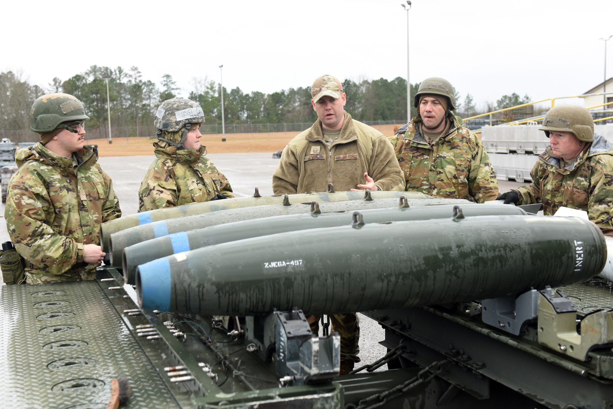 The South Carolina Air National Guard conducts exercise Typhoon Fox to enhance readiness and response capabilities by simulating a wide array of potential threats Feb. 29 through March 2, 2024. The three-day exercise focused on executing operations within an adversary’s Weapons Engagement Zone (WEZ) to prepare personnel for various challenges ranging from ground attacks to sophisticated cyber and ballistic missile threats.  (U.S. Air National Guard photo by Tech. Sgt. Mackenzie Bacalzo).