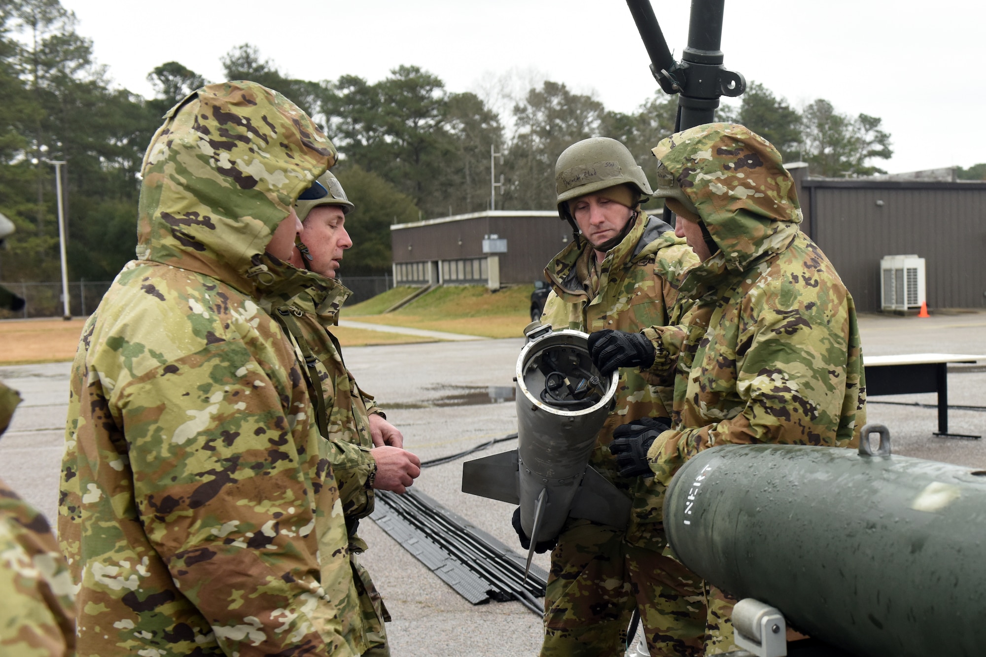 The South Carolina Air National Guard conducts exercise Typhoon Fox to enhance readiness and response capabilities by simulating a wide array of potential threats Feb. 29 through March 2, 2024. The three-day exercise focused on executing operations within an adversary’s Weapons Engagement Zone (WEZ) to prepare personnel for various challenges ranging from ground attacks to sophisticated cyber and ballistic missile threats.  (U.S. Air National Guard photo by Tech. Sgt. Mackenzie Bacalzo).