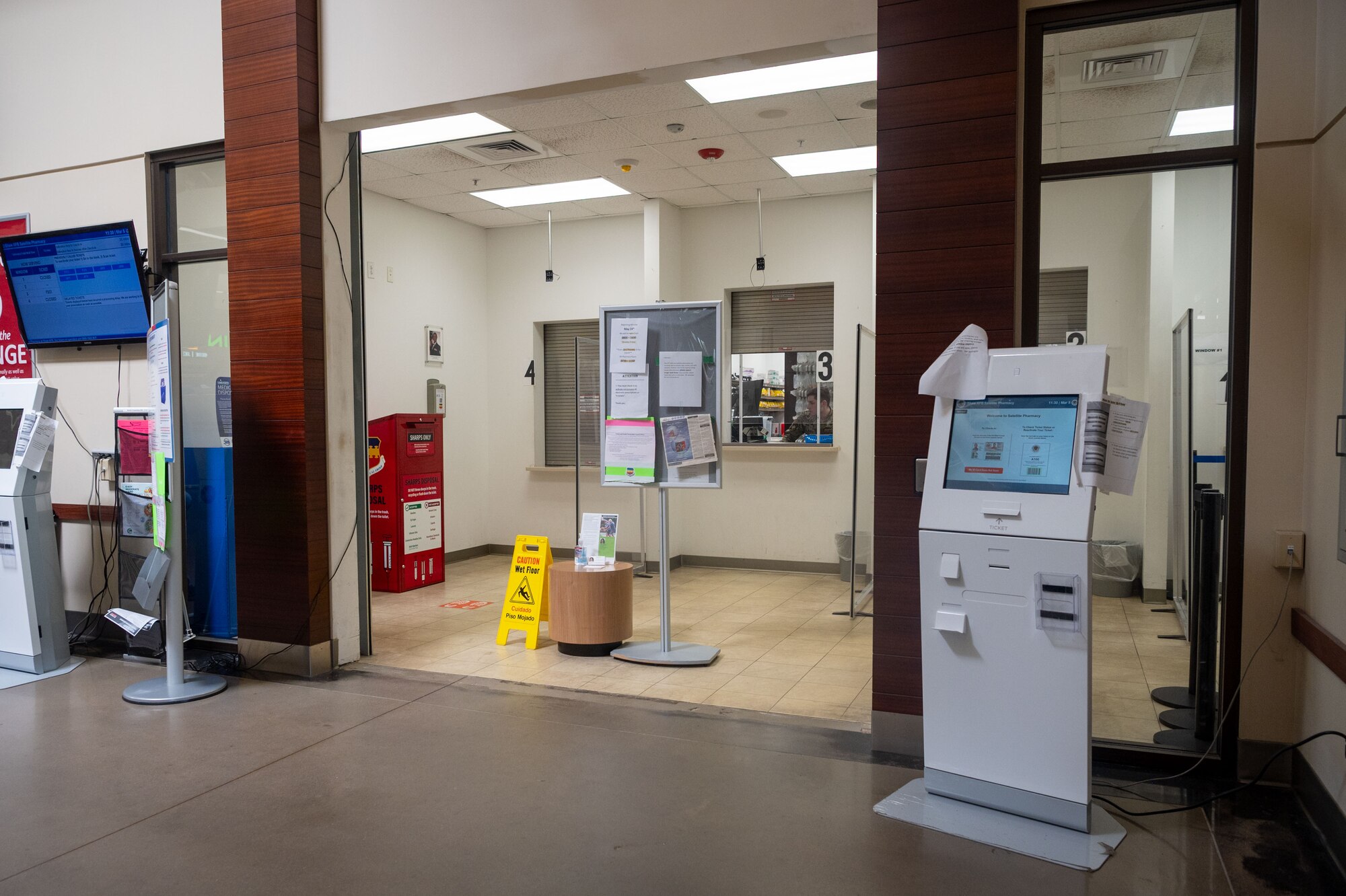 Entrance of Base Exchange pharmacy.