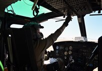 Pilot does pre-flight checks