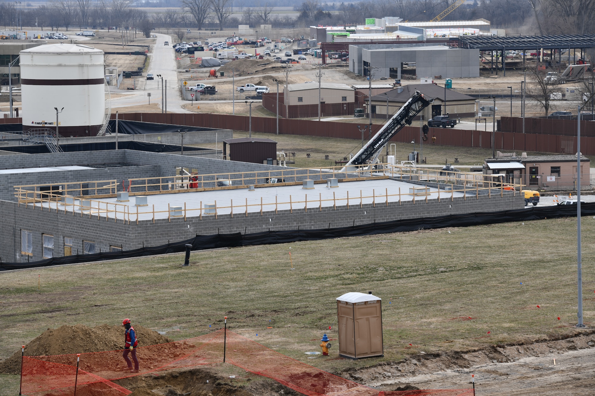 Construction continues on the southeast portion of Offutt Air Force Base