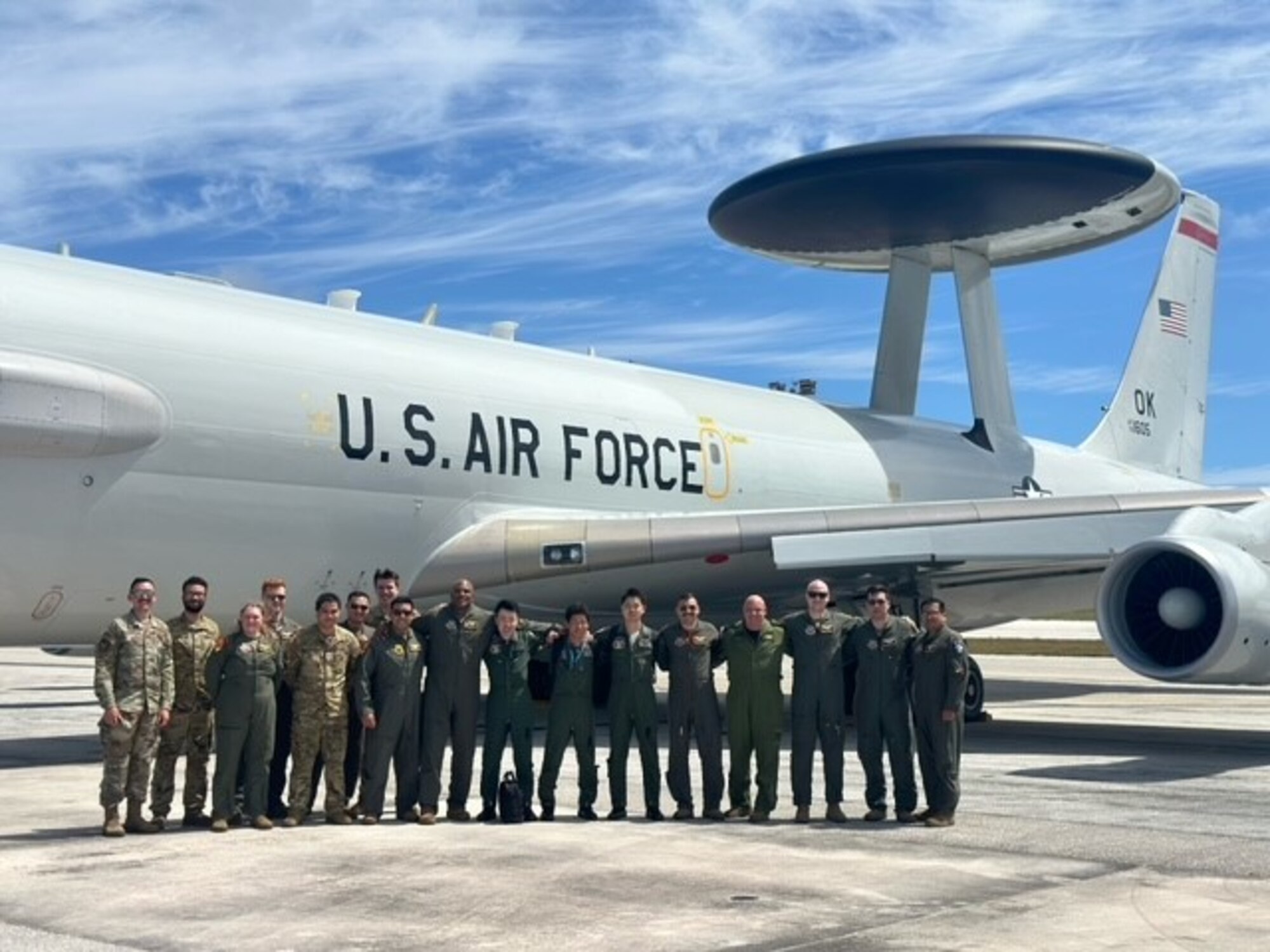 crew members in front of E-3