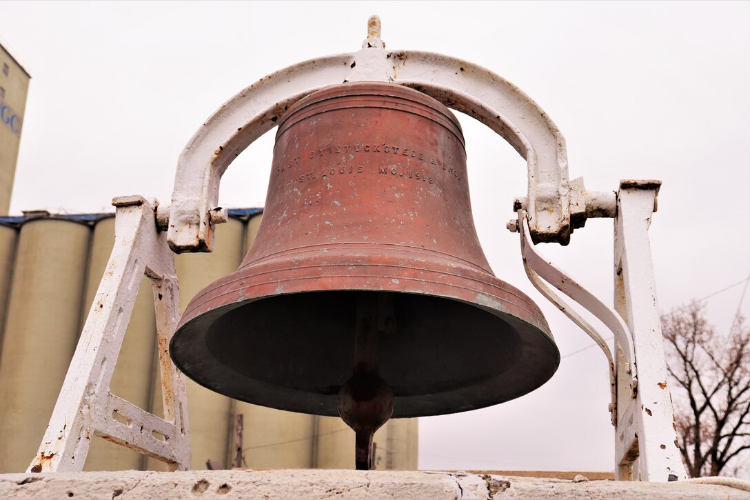 Bell located at opening to Reynolds Park at Ward Avenue on the northern section of the floodwall.