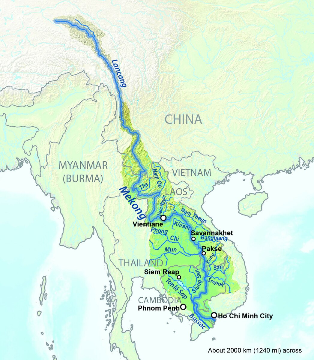 Manhas & Lad fig. 4 Map of the Mekong Basin