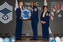 U.S. Air Force Senior Master Sgt. Henry McRoberts III, 35th Maintenance Squadron armament flight chief, is given a recognition plaque during a Chief Master Sergeant Recognition Ceremony at Misawa Air Base, Japan, March 9, 2024.