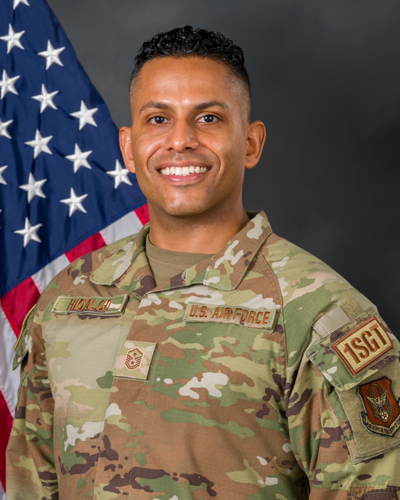 Official photo of Master Sgt. Misael Hidalgo (U.S. Air Force photo by Tech. Sgt Lionel Castellano)