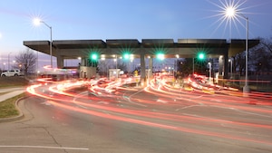 vehicles entering tinker air force base