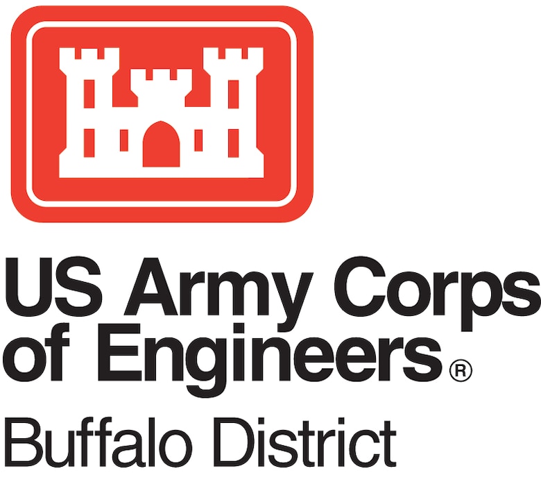 Red and white U.S. Army Corps of Engineers logo above text reading, US Army Corps of Engineers® Buffalo District
