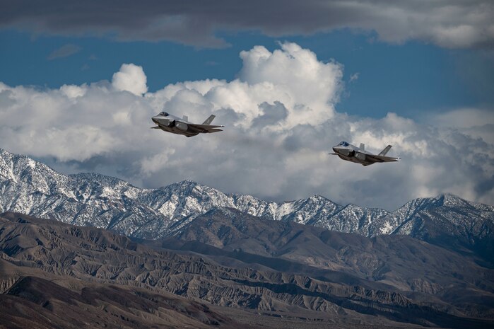 Two Royal Netherlands Air Force F-35A Lightning IIs