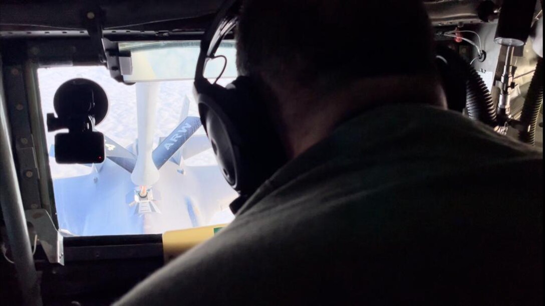 U.S. Air Force Tech. Sgt. Michael Randolph, a boom operator with the 914th Air Refueling Wing, refuels a Norwegian F-35 Lightning II from a KC-135 Stratotanker over the High North during Nordic Response 24, March 8, 2024.