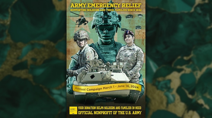 Supporting soldiers and their families since 1942.

Annual Campaign is March 1 - June 14, 2024

Your donation helps soldiers and families in need.

AER - Official nonprofit of the U.S. Army .