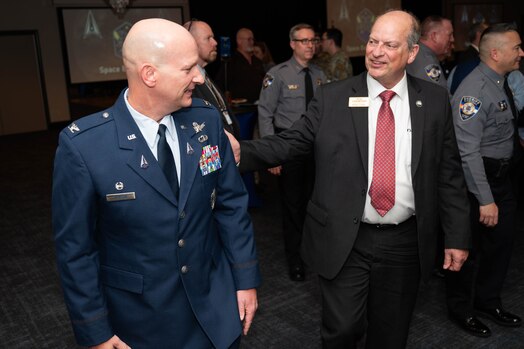  Military and community members gather for the annual State of the Bases address.