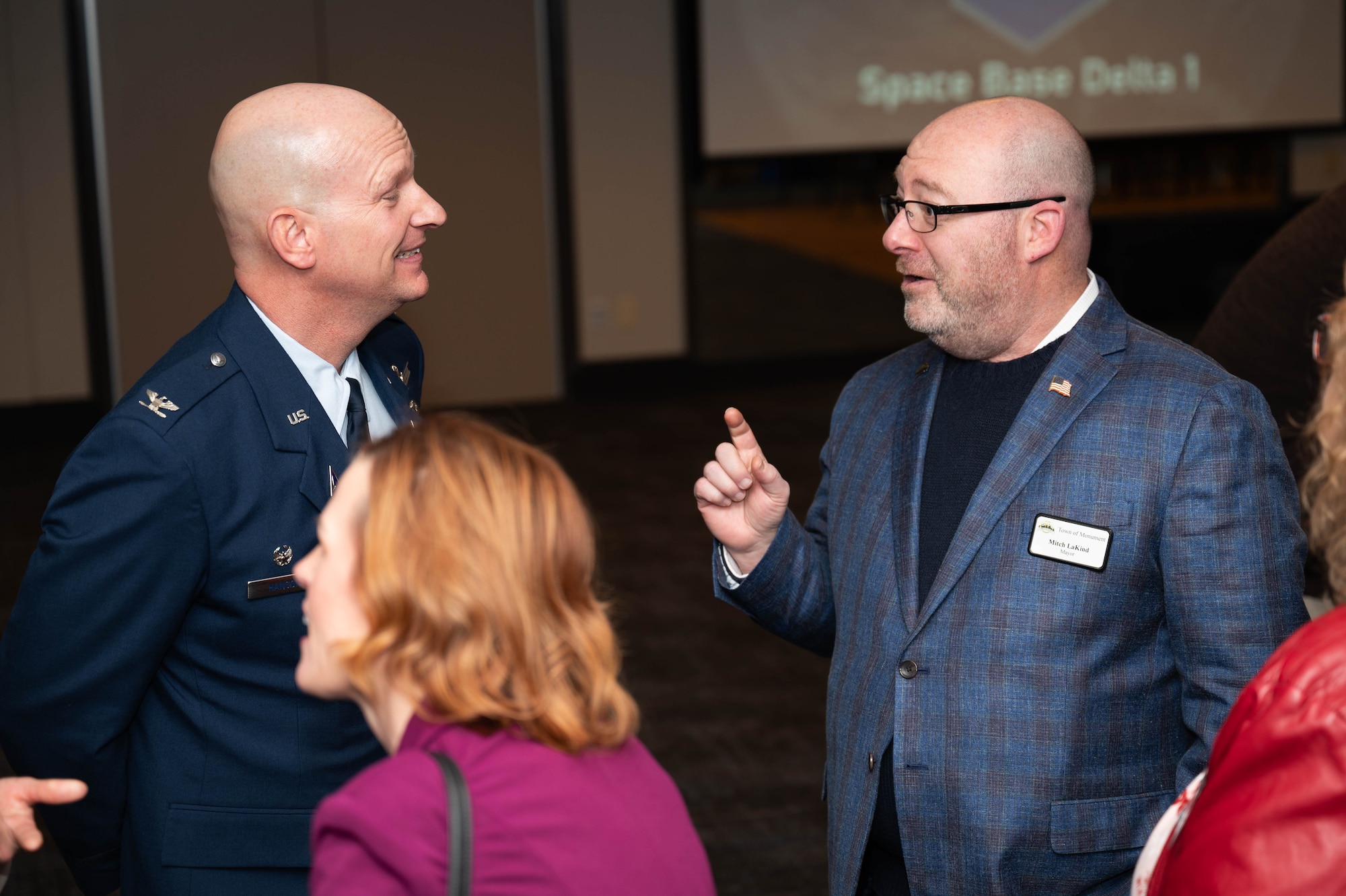 Military and community members gather for the annual State of the Bases address.