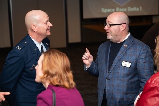  Military and community members gather for the annual State of the Bases address.