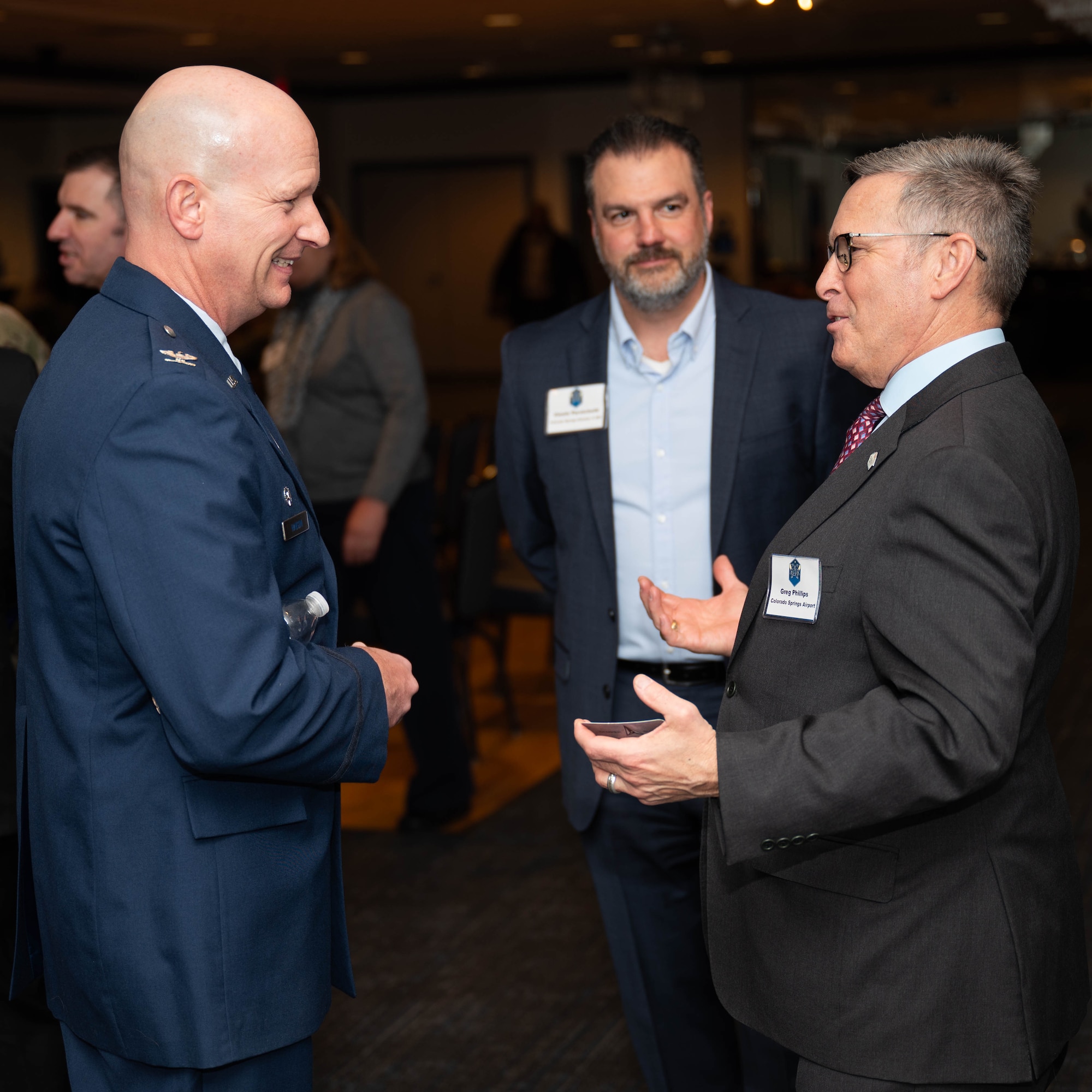 Military and community members gather for the annual State of the Bases address.