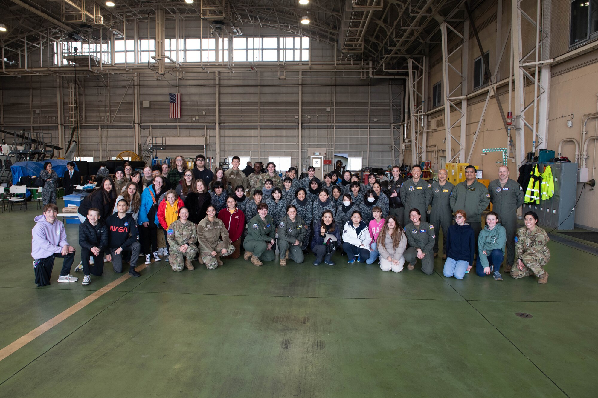 A group of people pose for a photo.