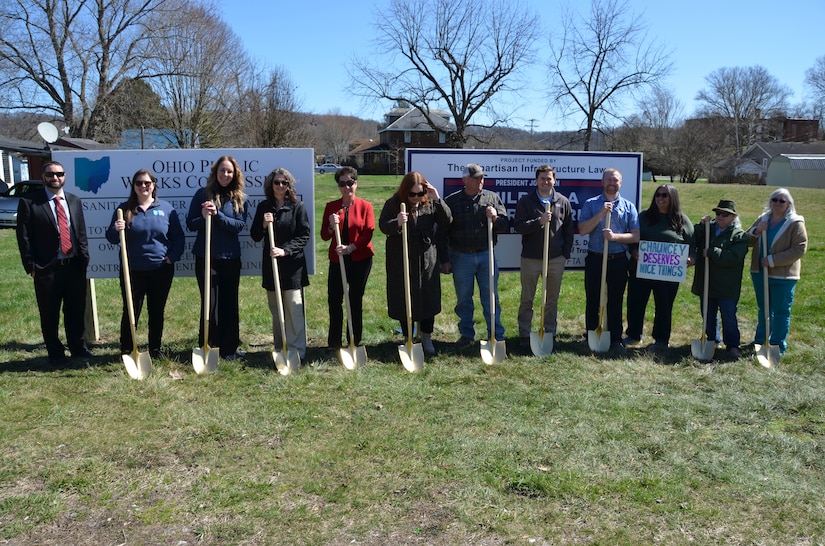 Lisa Morgan represented the Huntington District at the ground breaking ceremony of the Chauncey Sewer Replacement Project.