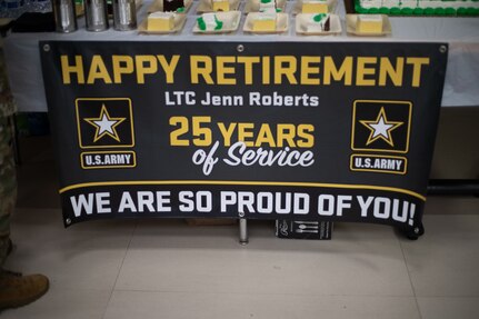 Lt. Col. Jennifer Roberts retires from the Army after 25 years of service