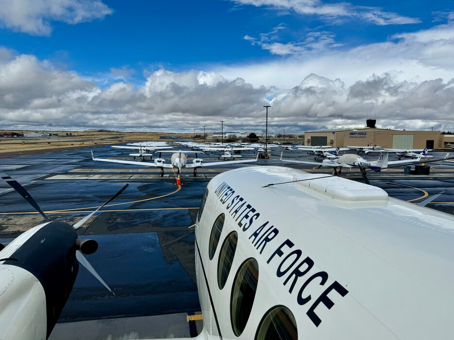 Edwards AFB Airmen conducting career outreach in local area.