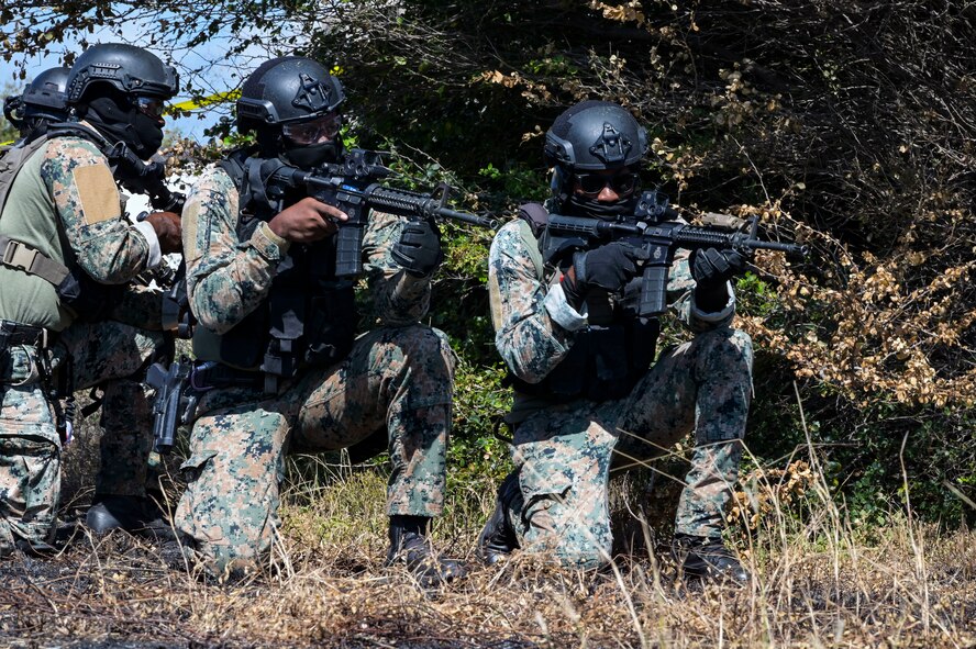 Members of the Jamaica Defense Force participate in exercise Tropical Dagger at Kingston, Jamaica, Feb. 28, 2024.