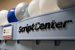 The ScriptCenter machine sits on display during the official ribbon cutting ceremony at Joint Base Andrews, Md., March 11, 2024.