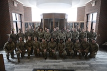Female Airmen from the 91st Security Forces Group pose for a photo at Minot Air Force Base, North Dakota, March 8, 2024. March is Women's History Month, an occasion to heighten awareness of the contributions women have made in history and continue a long-standing tradition of excellence in American society. The first Presidential Proclamation designating Women's History Week was passed in 1980 by President Jimmy Carter.

After several months of petitioning, the National Women's History Project reached their goal in 1988 when President Ronald Reagan, along with Congress, designated the month of March as Women's History Month. (U.S. Air Force photo by Senior Airman Caleb S. Kimmell)