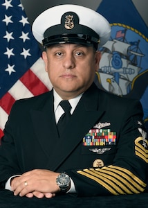 CMDCM(IW/AW/SW) Jose M. Hernandez, Command Master Chief, Navy Information Operations Command (NIOC), Texas