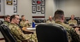 Representing planners engage in discussions during the Joint Synchronization Symposium (JSS) at Fort Sam Houston, Feb. 29, 2024.