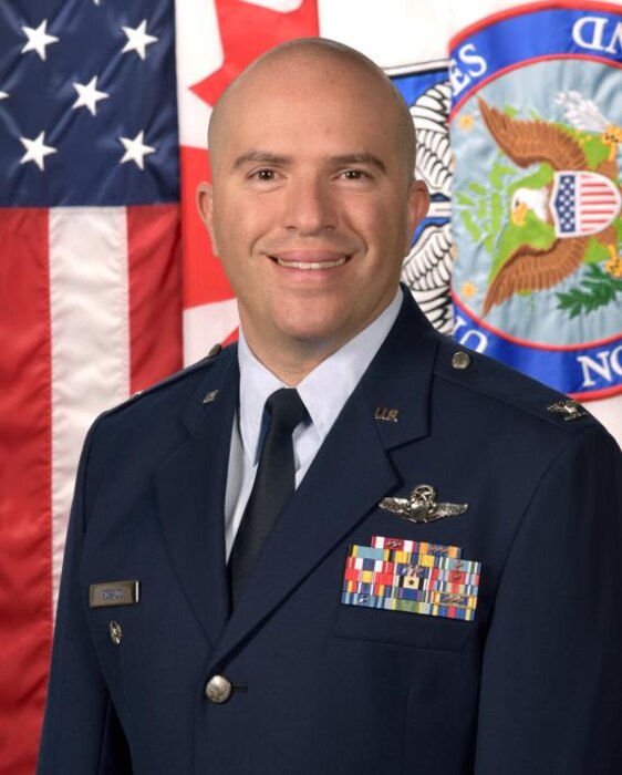 Official studio photo of Col. Adam H. Rosado, 97th Air Mobility Wing deputy commander.