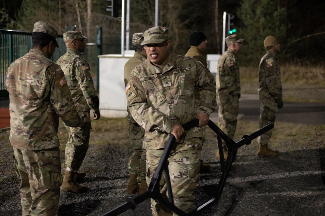 Army Reserve Soldiers in Europe prep for Air Assault School