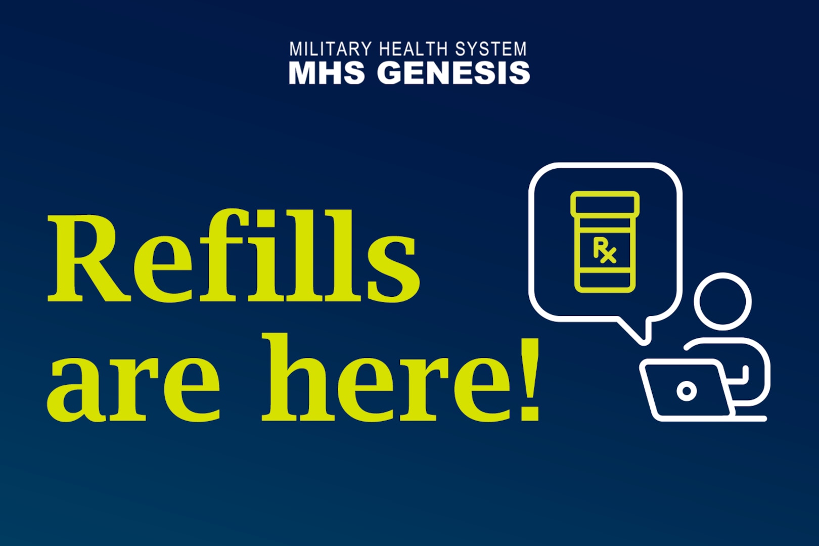 TRICARE Haberleri: MHS GENESIS Hasta Portalı Reçete Doldurma Özelliğini Tanıtıyor