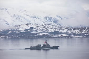 USS Paul Ignatius (DDG 117) arrives in Narvik, Norway.
