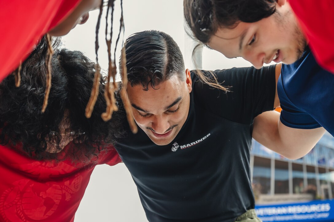 U.S. Marine Corps Recruiters with Recruiting Substation Syracuse conduct physical training with participants in the Delayed Entry Program, Feb. 17, 2024, in Syracuse, New York.