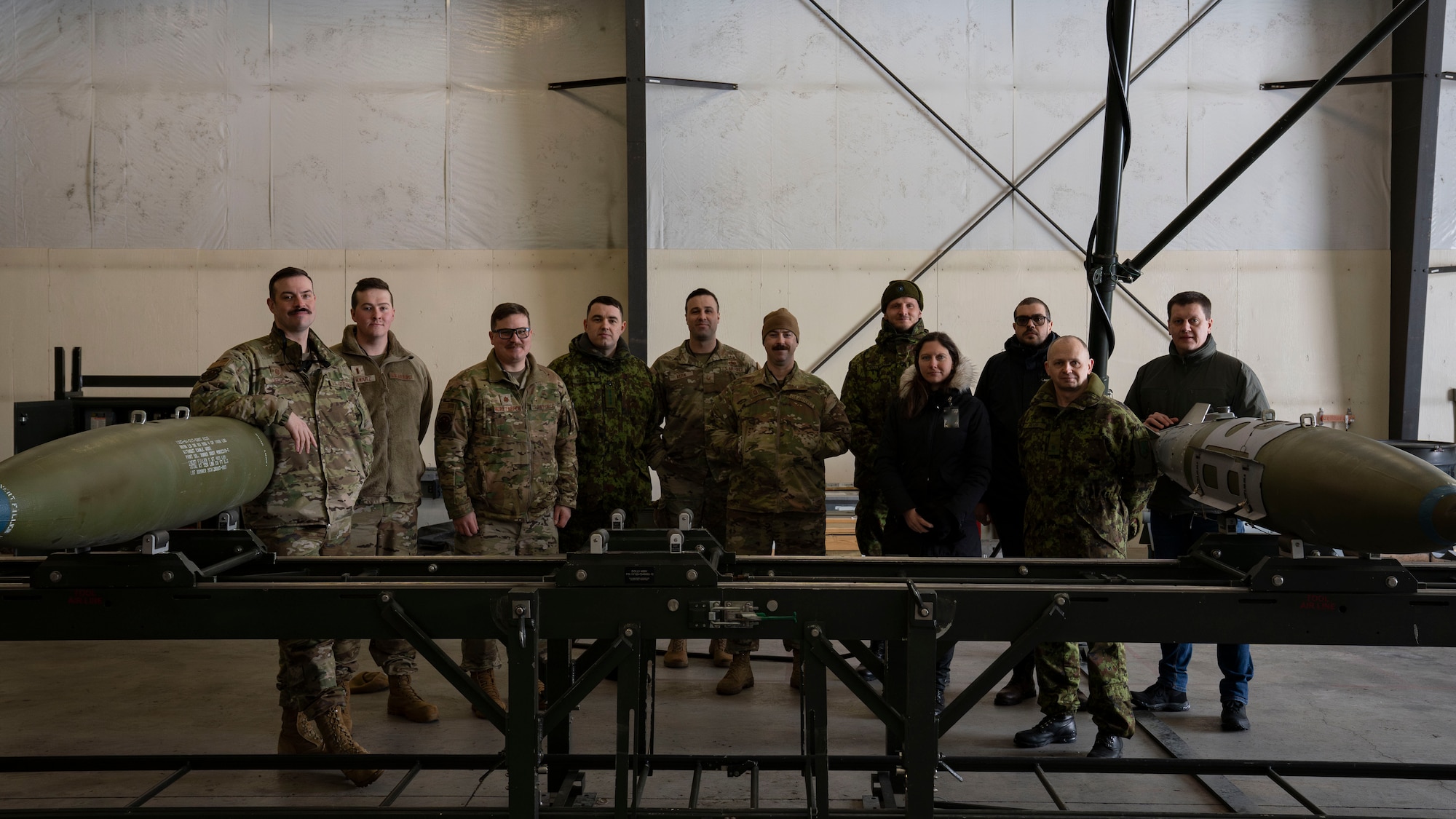 A group of military members posing for a photo