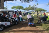 Joint Task Force Red-Hill (JTF-RH) Strategic Engagement Director, U.S. Army Brig. Gen. Lance Okamura, meets with the Waianae Moku Kupuna Council at Pokai Bay, Waianae, Hawaii, March 14, 2024.