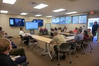 Joint Task Force Red-Hill (JTF-RH) Strategic Engagement Director, U.S. Army Brig. Gen. Lance Okamura, meets with members of the Hawaii State Emergency Response Commission, Pearl City, Hawaii, March 15, 2024.