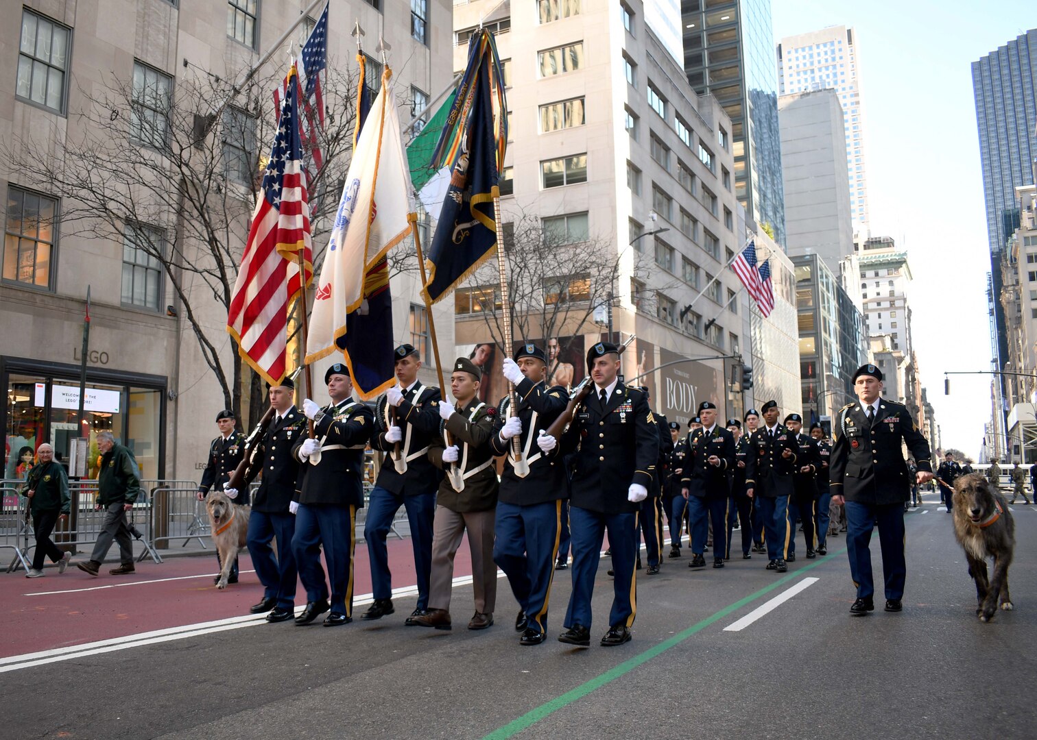 Soldiers with the New York National Guard’s 1st Battalion, 69th Infantry Regiment, 27th Infantry Brigade Combat Team, 42nd Infantry Division, lead the annual New York City Saint Patrick’s Day Parade March 16, 2024. The “Fighting 69th” Infantry has led the world’s largest Saint Patrick’s Day Parade since 1851.