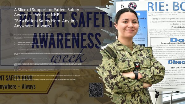 It was a slice of support for this year’s Patient Safety Awareness Week.



With the theme “Be a Patient Safety Hero: Anytime, Anywhere – Always,” Naval Hospital Bremerton reached out to staff to describe their commitment to patient safety by providing replies to the following questions:



What does Patient Safety mean to you?

What patient safety concepts are applicable to where you work?

How do you help keep patients safe?

Who do you consider a patient safety hero and why?



There was also an added incentive. The department with the most replies and participation during the week was the recipient of a pizza party that day –the proverbial Slice for Safety.