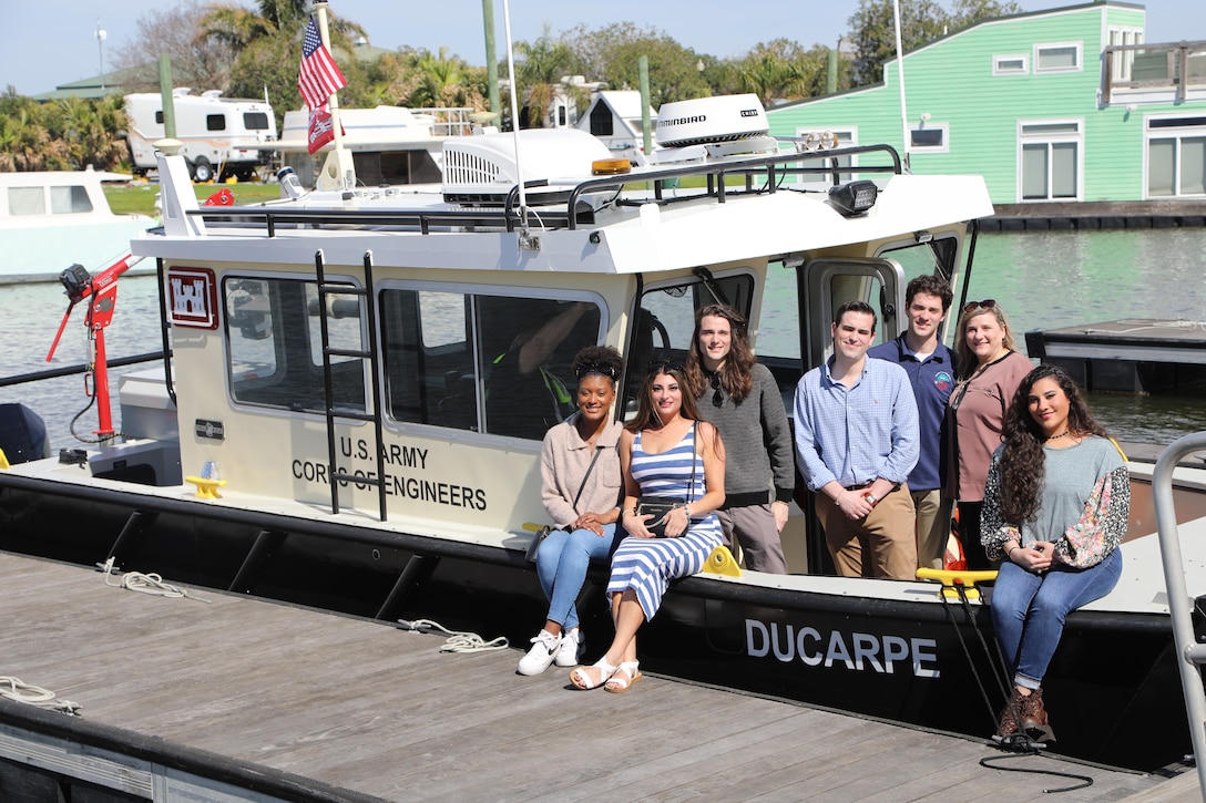 The U.S. Army Corps of Engineers, New Orleans District, has a new hydrographic survey boat among its fleet of vessels that sails the waters of South Louisiana. The Motor Vessel (M/V) Ducarpe was christened during a ceremony held at the Seabrook Harbor & Marine March 7, 2024.