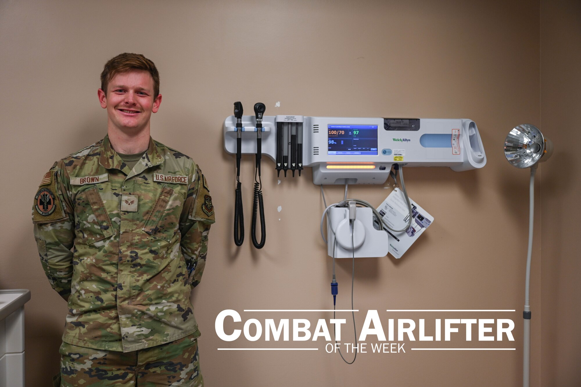 Senior Airman Trey Brown, 19th Operational Medical Readiness Squadron/ Warrior Operational Medicine Clinic, is selected as Combat Airlifter of the Week March 18, 2024.