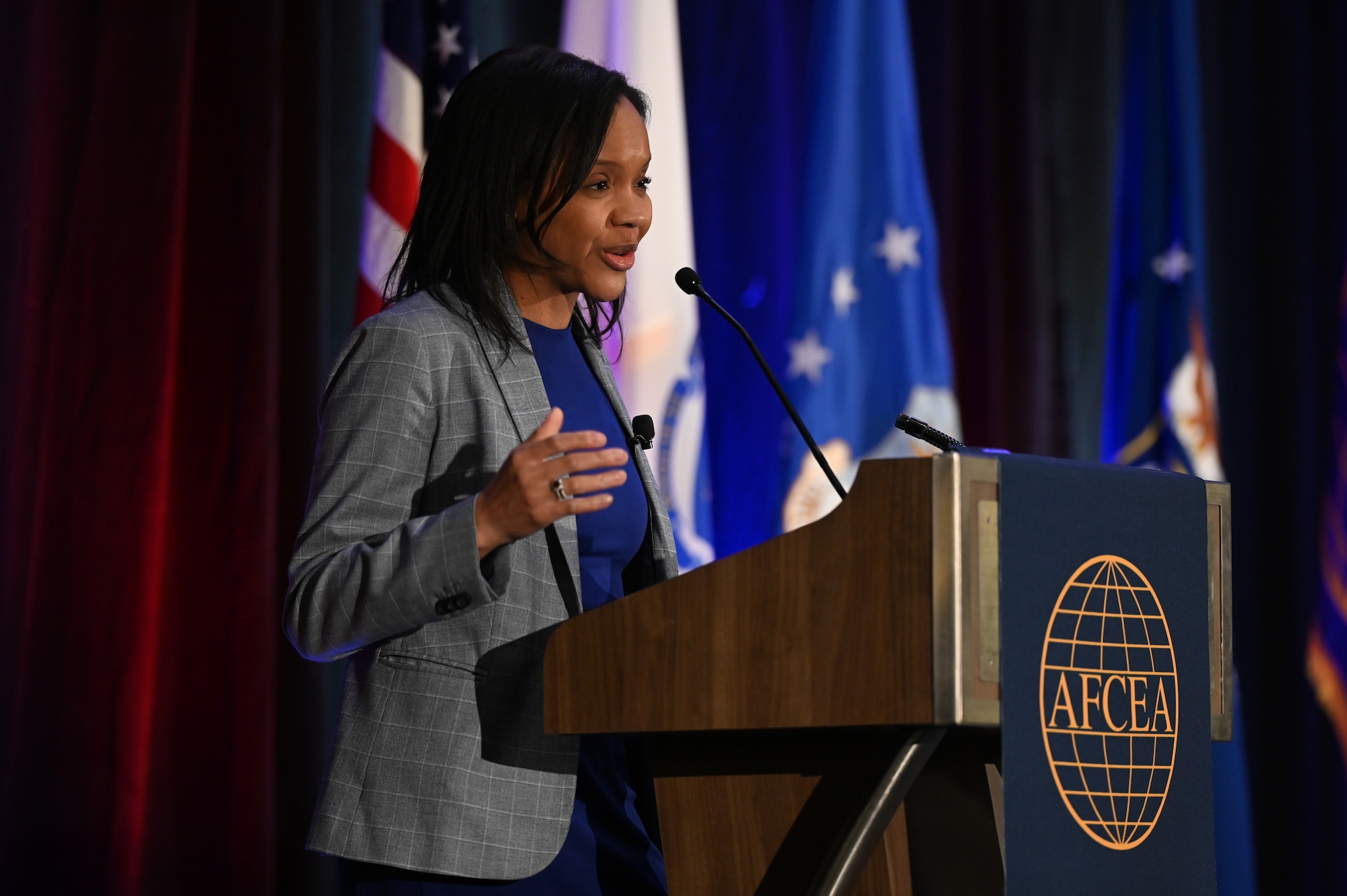 Image of person speaking at podium.