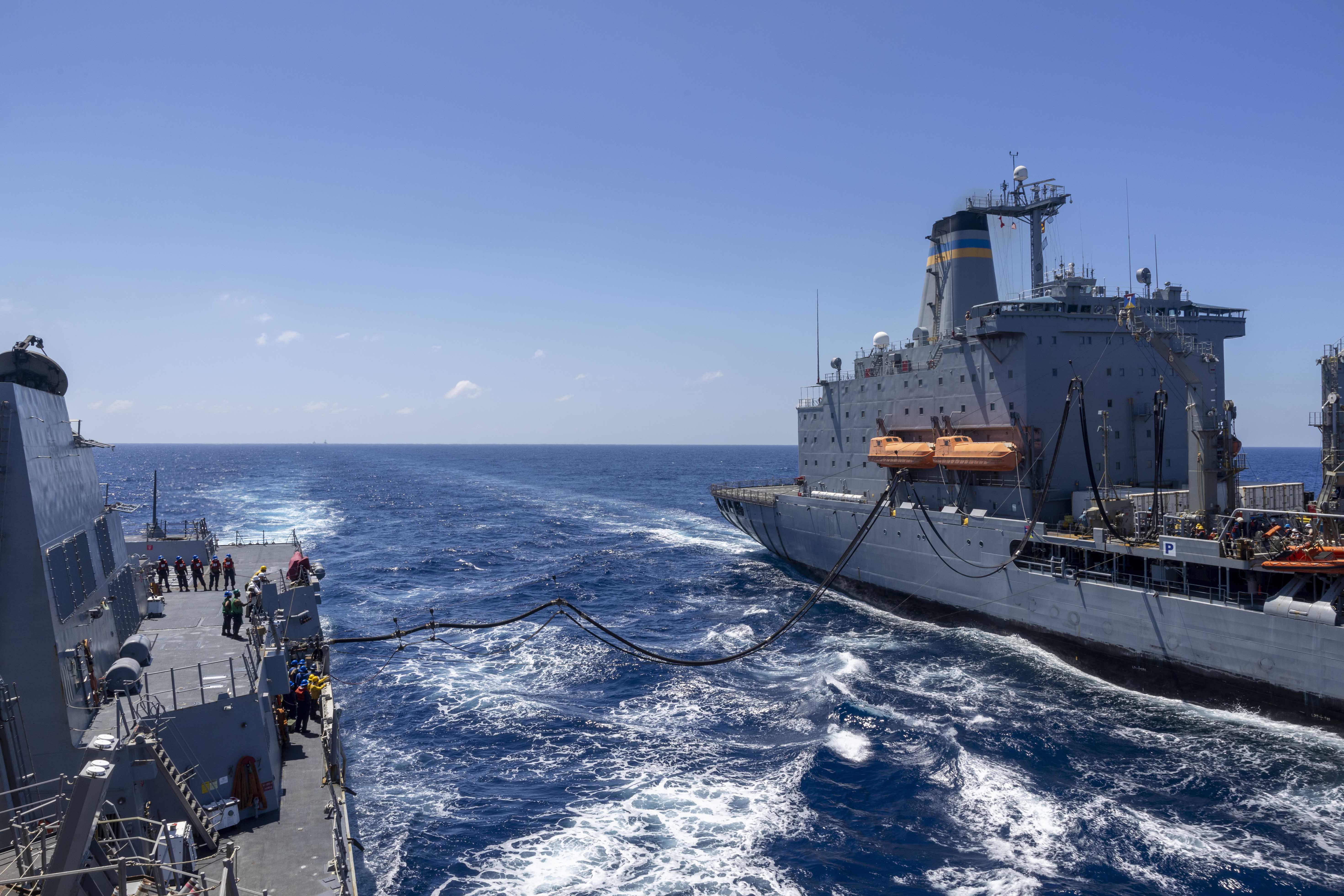 USS Rafael Peralta (DDG 115) underway operations.