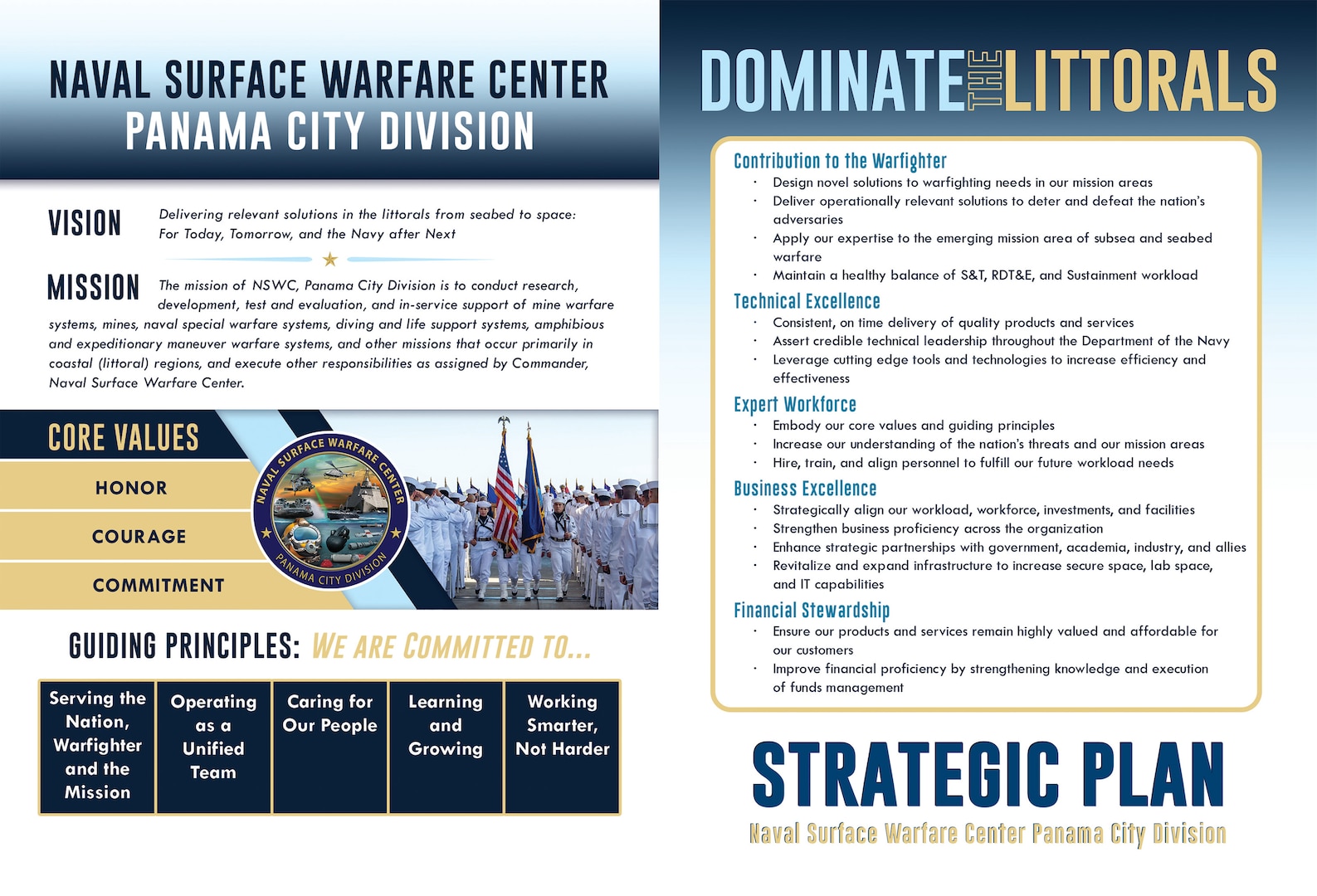 Commentary: NSWC PCD's Strategic Plan Roll-Out - Core Values and Guiding  Principles > Naval Sea Systems Command > Article View