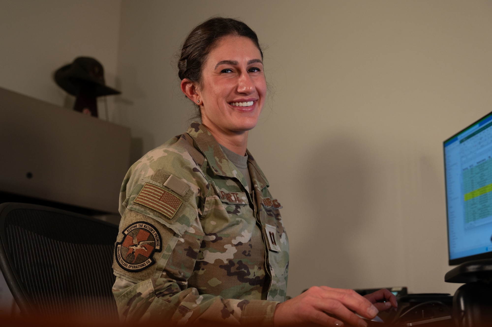 Recently, Captain Christina Laporte won the Medical Service Corps CGO of the Year Award
