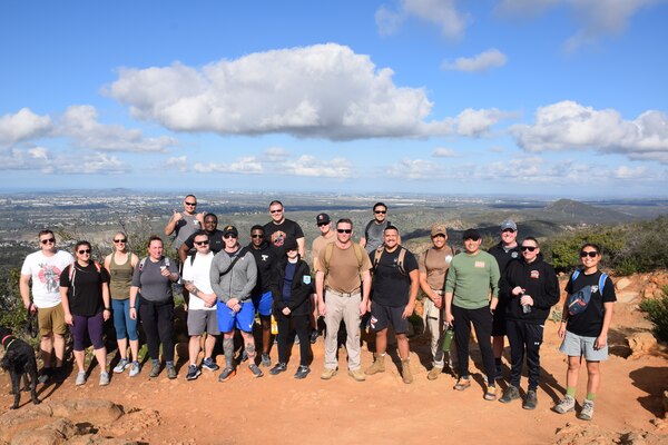 On March 1, members of NEPMU FIVE completed a hike at Cowles Mountain, San Diego to celebrate 75 years of history. Their history began in 1949, when the Bureau of Medicine and Surgery (BUMED) consolidated four epidemiology teams into five dynamic Epidemic Disease Control Units known today as the Navy Environmental and Preventive Medicine Unit’s (NEPMU). The hike was sponsored by the commands Sailor 360 Program. NEPMU FIVE also hosted a clean-up event and command potluck where they took time to reflect on three-quarters of a century of service and look ahead to their continued efforts of promoting 'Force Health Protection - anywhere, anytime.’ (Navy photo by Lt. J. G. Michael Arnold)