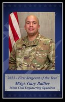 Portrait of MSgt Gary Ballier 2023 First Sergeant of the Year